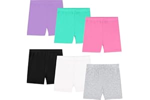 KEREDA Pantaloncini Bambina Ragazza Mutande Short Corti Leggings Cotone 2-10 Anni Pacco de 6