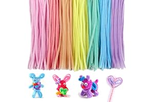 MIYUANGKJ MIYUANNGKJ Limpiador de Pipas Multicolor para Manualidades, 7 Colores, Alambre de 30 cm, Chenilla para Proyectos Creativos