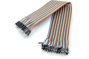 Oiyagai 2pcs Dupont Line Jumper Wire Dupont Kabel 30cm Male to Male