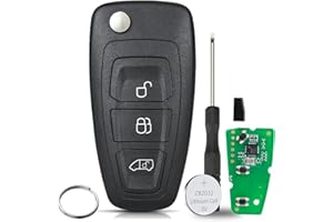 GZXNKEY For Ford Key Fob 433Mhz 4D63 Chip For Ford Transit Key Fob Remote Key Ford Transit Custom Key with HU101 Blade