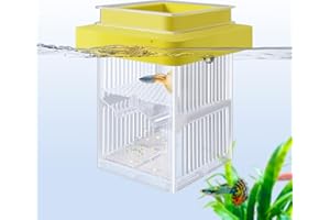 FEDOUR Upgrade Zuchttanks für Aquarien, Schwimmender doppelstöckiger Aquarium-Ablaichkasten und Isolationsbox, 13cm Aquarien Brutkasten für Babyfische/Schwangere/Garnelen/Clownfische/Guppys