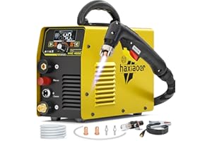 Haxiaoer 40A Plasma Cutter - Low Frequency Non Touch Pilot ARC Plasma Cutting Machine with LED Digital Display, Cutting Power Up to 22 mm, Suitable for Painted and Anti-Corrosion Metals