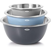 Relaxdays Set Di 3 Ciotole Con Coperchio, Varie Misure, Scodelle Contenitore In Acciaio Inox Cucina E Campeggio Giallo 84664130