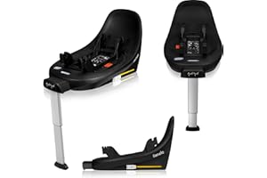 LIONELO MOXIE i-Size Base, la base per Seggiolino Auto per Moxie i-Size, Moxie Next, Montaggio ISOFIX e Piede di Supporto, Montaggio a Clip, Indicatore Corretta Installazione