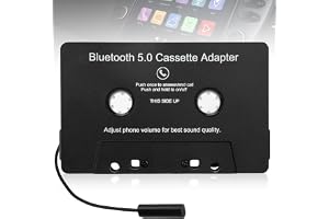 PORFOYO Adapter för billjudkassettspelare: Bluetooth 5.0-kassettadapter, Bluetooth-kassettspelare, adapterkassetter för bilra