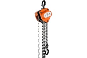 SuperHandy Flaschenzug Kettenzug kettenzüge 500KG 3M Lift 2 Heavy Duty Haken Commercial Grade Stahl für Heben Ziehen Bau von Gebäuden Garage Lagerauto Machinery