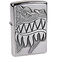 Zippo Fire Breathing Dragon Lighter - 28969, Brushed Chrome
