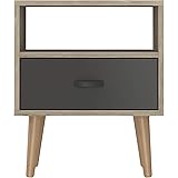 Movian Orbieu - Table de chevet, 45 x 38 x 53 cm, Marron