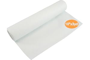 New brothread Wash Away (Soluble dans l'eau) Stabilisateur de Broderie 10" x3Yd Rouleau - Poids Léger 40gm(1.5oz) Couper en différentes Tailles pour la Broderie à la Machine et la Couture à la Main