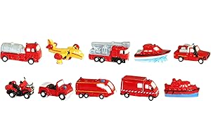 FaisTonGateau - fèves thème La brigade du feu - Fèves de collection pour galette de rois Epiphanie - 10 fèves multicolores