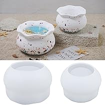 ALEFBET Muschel Silikonform - Gießform Für Mini-Blumentöpfe & Deko