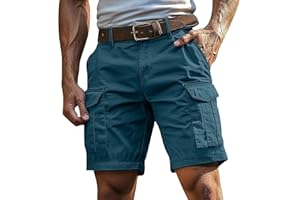 Bermudas Hombre Verano Montaña Casual Bolsillos Bermudas Senderismo Multibolsillos Trekking