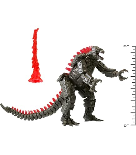Godzilla 2 Pezzi – Set Mostri Giocattolo: King Ghidorah (16cm) E Godzilla (15cm) In PVC - 3
