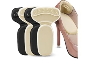 PLABBDPL 4 Pcs Taloneras de Silicona - Almohadillas de Talón para Reducir el Tamaño del Zapato y Ajustar Zapatos Grandes - Plantillas de Talón para Mayor Comodidad en Zapatos de Tacón