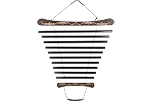 Sonic Energy Meditation Flow Chime – 10 Töne Klangspiel, E Moll, 432 Hz – Für Meditation und Therapie – Inkl. Tasche und Schlägel (MFC10EMIBK)