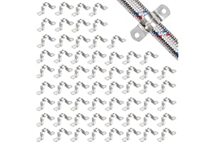 MOONSING Zacisk taśmy rury, 60szt zacisk U rury ze stali nierdzewnej 20 mm wąż mocujący antykorozyjny do mocowania gazu rury wody