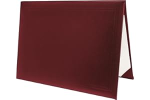 GraduatePro Copertura Diploma Laurea Documento Porta Certificati A4 Classico Liscio Marrone 1 pezzi