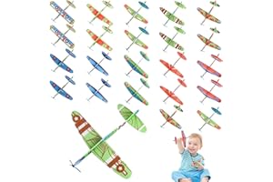 GHVACZS 24 szybowce, samolot z polistyrenu, indywidualne opakowanie samolotu dziecięcego, ekspansowane samoloty styropianowe, szybowce styropianowe, idealne jako prezent urodzinowy dla dzieci