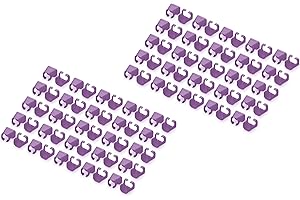 DIGITUS Clips de couleur pour câbles patch RJ45 - organisation par couleur des câbles réseau - 100 pièces - pour câbles LAN CAT 5e, CAT 6 & CAT 6A - AWG 24/7 à 27/7 - Violet