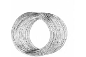 LTKJ Alambre de acero inoxidable 304 de 0,1 mm 32 pies para manualidades Manuales de manualidades Alambre de alambre Esculpir Alambre de alambre artístico Fabricación de joyas de alambre de bonsái