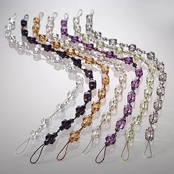 Shawsdirect Tiffany Crystal Beaded Curtain Tie Back Pair Purple