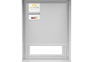 ‎SOL ROYAL Thermorollo Rollo für Fenster ohne Bohren Verdunkelungsrollo Klemmfix – Sol Royal Seitenzugrollo Fenster Rollos für innen Thermorollo ohne Bohren - Fensterrollo Thermo 120x160 cm Weiß T42