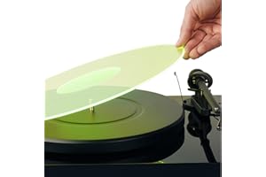 Hudson Hi-Fi Acrylic Turntable Mat - GreenLit - LP Slipmat