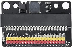PUSOKEI Placa de expansión de Micro bits, Placa de expansión de 3 Pines para Adaptador GPIO de Micro bits para IOBIT Kids Programming Education