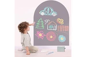 ‎LYZZXI Magnettafel Kinder Selbstklebend, Magnetwand Kinderzimmer 80×100 cm Bogen（Hellgrau）