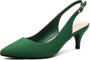 Greatonu Zapatos de Tacón Clásicos Espigones con Hebillas y Tiras en la Parte Trasera para Mujer 36-41 EU