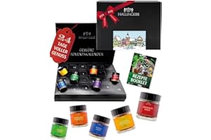‎HALLINGERS GENUSS MANUFAKTUR Hallingers Gewürze Adventskalender 2025 – 24 Gourmet Gewürze & Mischungen – Feinschmecker Geschenkidee für Hobbyköche – Premium Qualität - Made in Germany