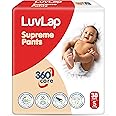 LuvLap Supreme Diaper Pants Small (SM) 4 to 8Kg, 38Pcs, 360° skin care with 10 million breathable pores, Aloe Vera for superior Rash prevention, upto 12hr protection, 5 layer super light core