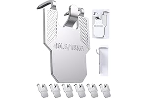 BYSMAH Claw Picture Hooks for Plasterboard, 8 Pack Heavy Duty Drywall Picture Hangers No Nails No Damage Hanging Hooks for Securely Hanging Pictures,Frames,Wall Art,Home Decor(Silver)