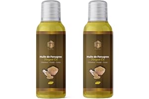 ROYAL BEE Huile De Fenugrec 60 ml - Lot de 2-100% Pure et Naturelle - Corps, Poitrine, Fesses, Cheveux, Ongles - soin visage et corps - Vegan & Cruelty Free tonifie hydrate la peau