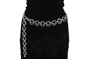 JJDreams Ladies Boho Waist Chain Belt Waist Chain Y2K Belly Jewellery Belly Chain Waist Body Chain for Dress Jeans