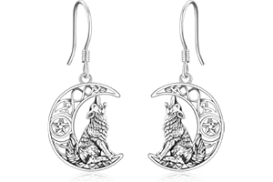 YFN Srebro wysokiej próby słoń / wilk / kot kolczyki biżuteria zwierzęca prezent dla kobiet dziewcząt