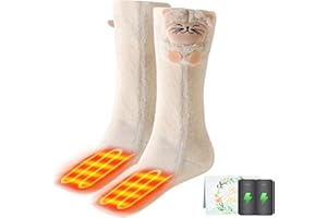 CYCYHEAT Heated Socks for Kids - Boys and Girls Foot Warmer Electric Heating Socks with 4000mah Battery, 3 Heating Levels