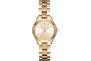 Michael Kors Runway Reloj para Mujer, Movimiento de Cuarzo con Correa de Acero, cerámica o Piel