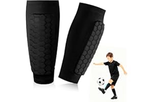 Tatxmalv Protège-Tibias de Football pour Enfants, Ski Shin Guards, Respirant et Antidérapant, Football Shin Guards avec Rembourré, Conçu pour Les Joueurs de en Croissance