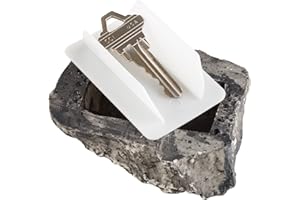 MONALDY Outdoor Key Safe Rock Waterproof Garden Yard Storage Keys Holder Home Secret Safes Stones Hidden Keysafe Rocks Keybox Diversion Fake Stone Spare House Key Rock Stash Hiding Place Key Keeper Box Secure