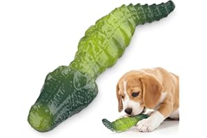 Pewkim Naturkautschuk Hundespielzeug für Aggressive Hunde, Krokodil Unzerstörbares Hundespielzeug, Hunde Kauen Spielzeug für Haustierzahnreinigung, Robust Kauspielzeugs Hund für Mittleren Großen Hund