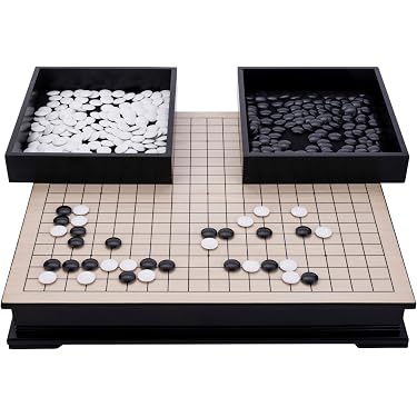 200 Pierres De Go En Résine – 1,4 Cm – Jeu De Stratégie Éducatif