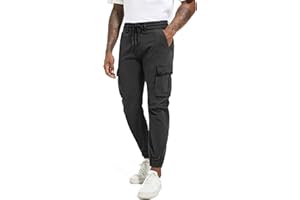 DON JOHNSON Pantaloni Cargo Uomo Pantalone da Uomo con 6 Tasche Pantalone Casual Uomo