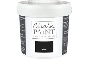 CHALK PAINT PAINT EVERYTHING Chalk Paint Everything® – Pintura tiza Nero vuelva a dar color fácilmente todo tipo de material sin lijar (5 Litros)