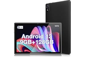 DOOGEE U10 Tablet 10.1 Pulgadas, WiFi 6 Tablet Android 13, 9GB RAM+128GB ROM, 1280 * 800 IPS Tablet PC, TÜV TÜV Rheinland, 5060mAh, Face ID, OTG, Bluetooth 5.0, 8MP+5MP, Gris