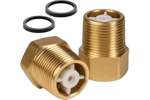 AYHYHLJZJ 2 Pièces Clapet Anti-Retour en Laiton 3/4 Pouce, Clapet anti-retour des eaux usées, Cla pet Anti-Reto ur à Filetage Interne et Externe, Robuste et Résistant pour conduite d'eau, jardin, chauffe-eau