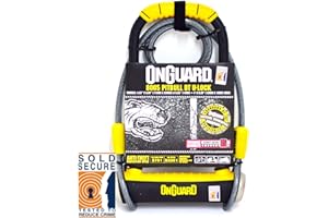 OnGuard Pitbull DT 8005 Bike Lock & Cable (Sold Secure Gold)