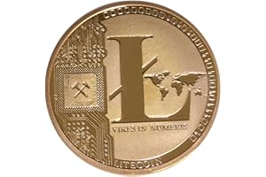 Sseell placcato oro Litecoin decorativo moneta da collezione Gift LTC Coin Art Collection fisico
