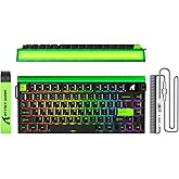 ATTACK SHARK R85 HE Bedraad 75% Gaming-Toetsenbord met C01ULTRA LED-Kabel, Magnetische Switches, 5-Lagen Geluidsdemping, Multifunctionele Software, RGB-Lichtbox, Knop, 8000 Hz (Fluorescerend groen