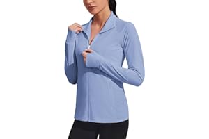 COOrun Women's UPF 50+ Sun Protection Hooded Jacket Long Sleeve Hooded Active Shirts Outdoor Hiking Performance